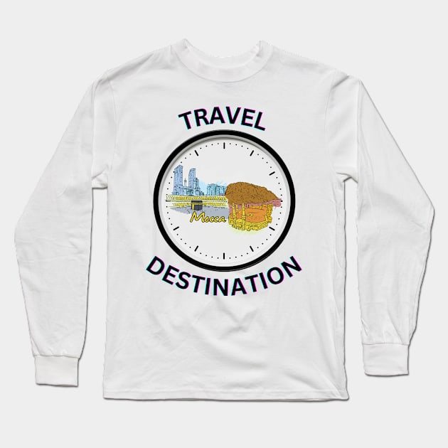 Travel to Mecca Long Sleeve T-Shirt by Voxen X